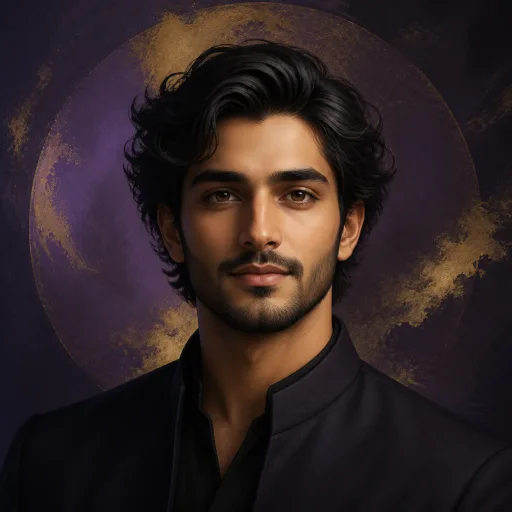 Generated illustration for Omega, a Hindi male Kokoro voice